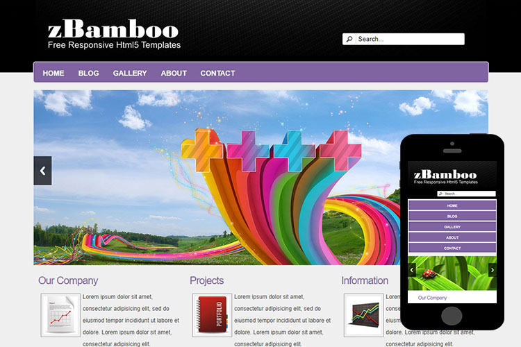 zBamboo Free Html5 Website Template