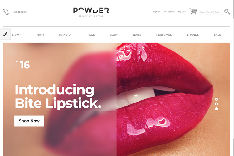 Powder - Cosmetics Store Modern Free OpenCart Template
